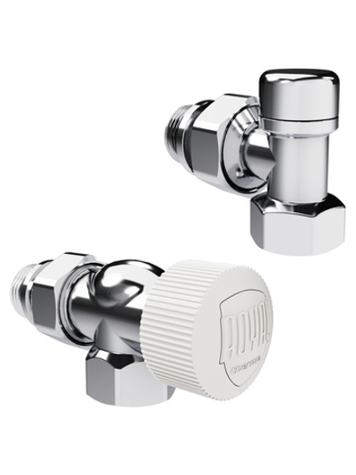 Набор термостатический осевой Royal Thermo Design 1/2"М30х1,5 (Хром)