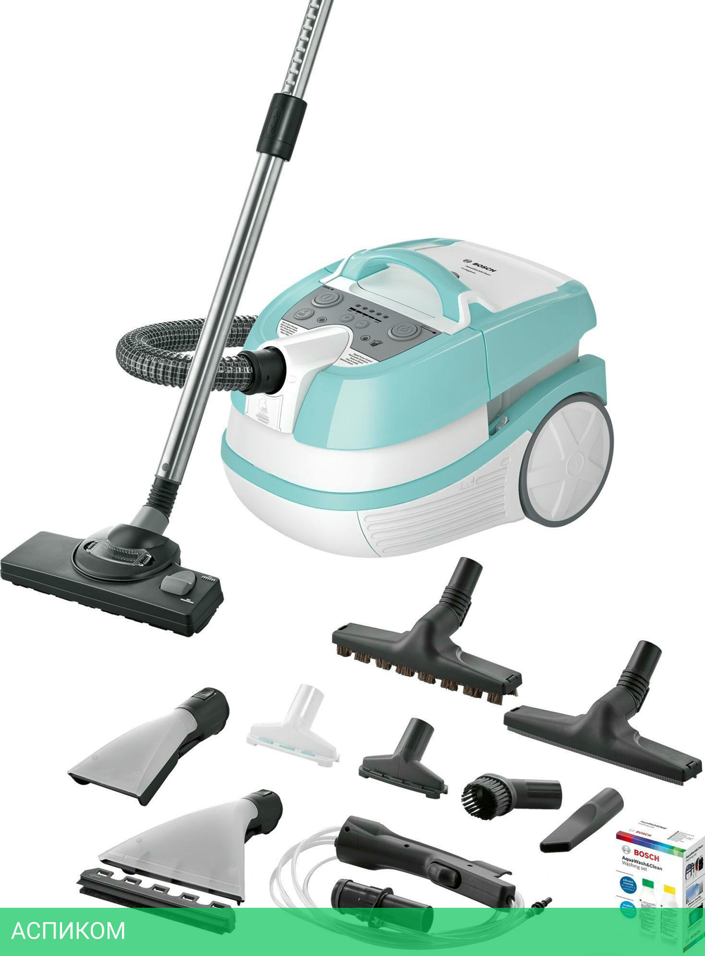 Пылесос Bosch BWD420HYG бирюзовый