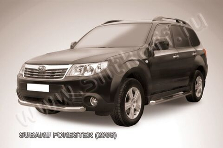 Защита переднего бампера (нержавейка) Subaru Forester (2007-2013) d76
