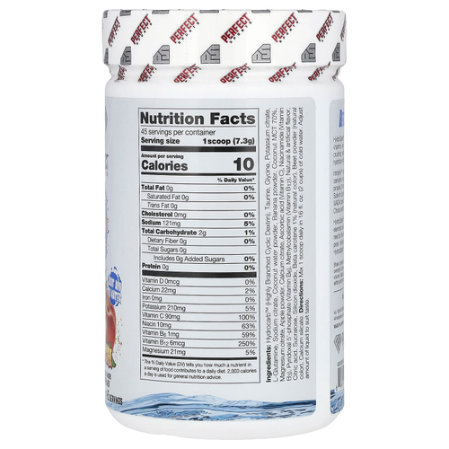 PERFECT Sports, Hydro Splash, двойное увлажнение, персик, 331 г (11,7 унции)