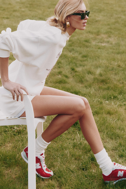 Носки удлинённые из хлопка Молочный