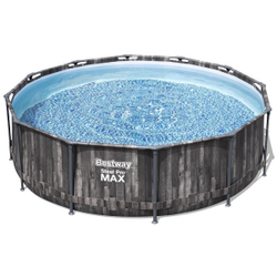Bestway Каркасный круглый бассейн Wood Style 366х100 см (картридж-фильтр, лестница)