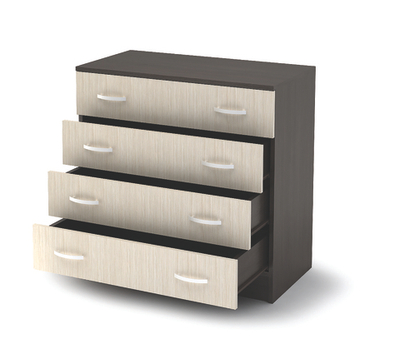 КМ 554М Бася ЛДСП комод 4 ящ.