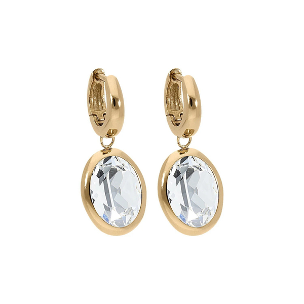 Серьги Qudo Creole TIVOLA small G crystal 310501 BW/G