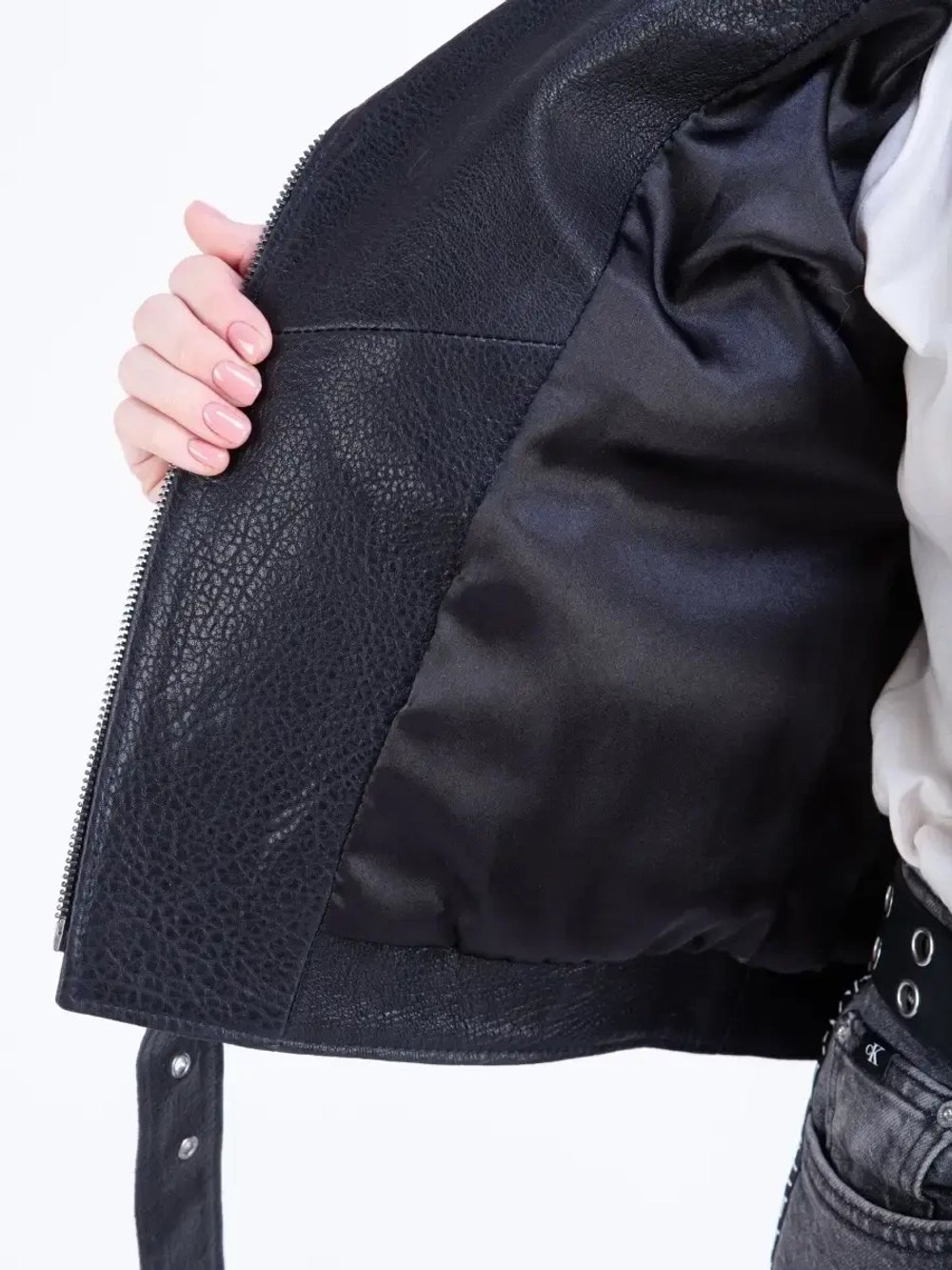 Косуха кожаная куртка женская Турция