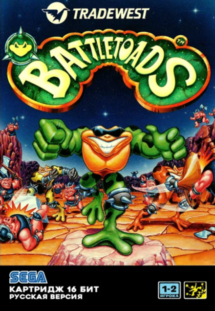 Картридж Battletoads (SEGA, русская версия)