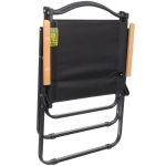 Кресло складное с подлокотниками до 100 кг DC-6009, 54*50*78 см, цвет: чёрный-чёрный, ТуристМастер