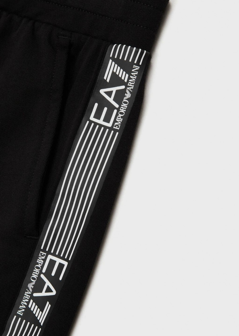 Шорты для мальчика теннисные EA7 Boy Jersey Bermuda - черный