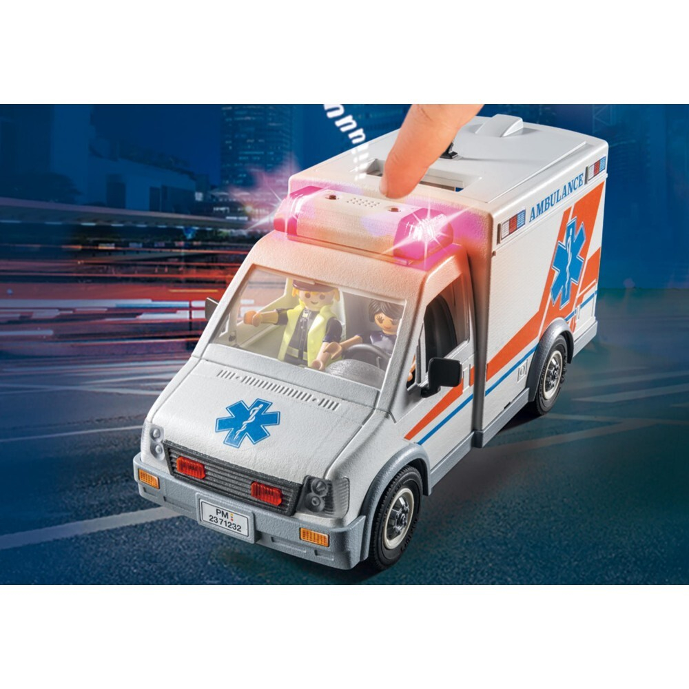 Playmobil - City Action Ambulance Машина скорой помощи со светом и звуком 71232 / артикул   71232  / GTIN 4008789712325