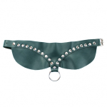Изумрудный широкий кожаный ошейник БДСМ Арсенал Lady's Arsenal Wide Emerald Collar 67009