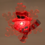 Фигурка с подсветкой «Снежинка со Снеговичком» 9,5*4 см (на присоске)