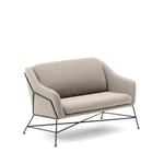 Brida 2-местный диван бежевого цвета на стальных ножках