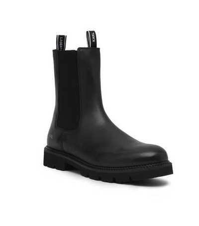 Кожаные челси troupe mens Karl Lagerfeld - черный(KL11880)