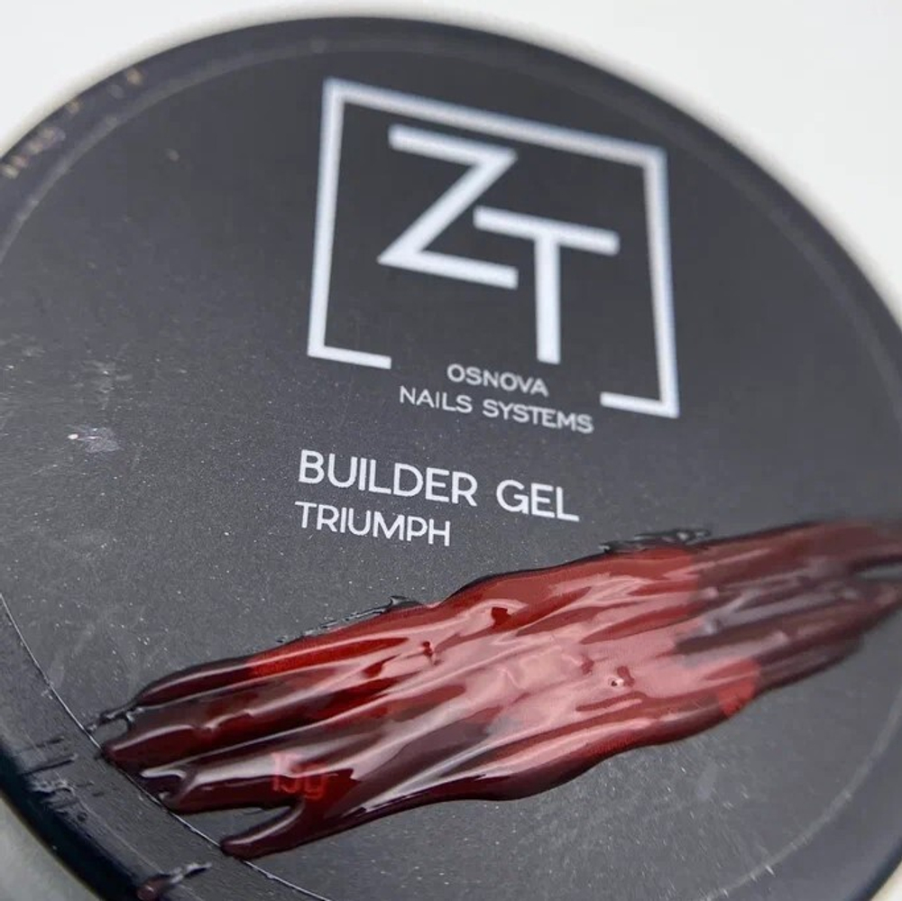 ZT Строительный гель BUILDER GEL TRIUMPH ,бордо 15 гр.