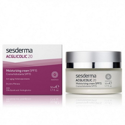 Acglicolic 20 Cream SPF 15 Sesderma | Крем увлажняющий с гликолевой кислотой СЗФ 15