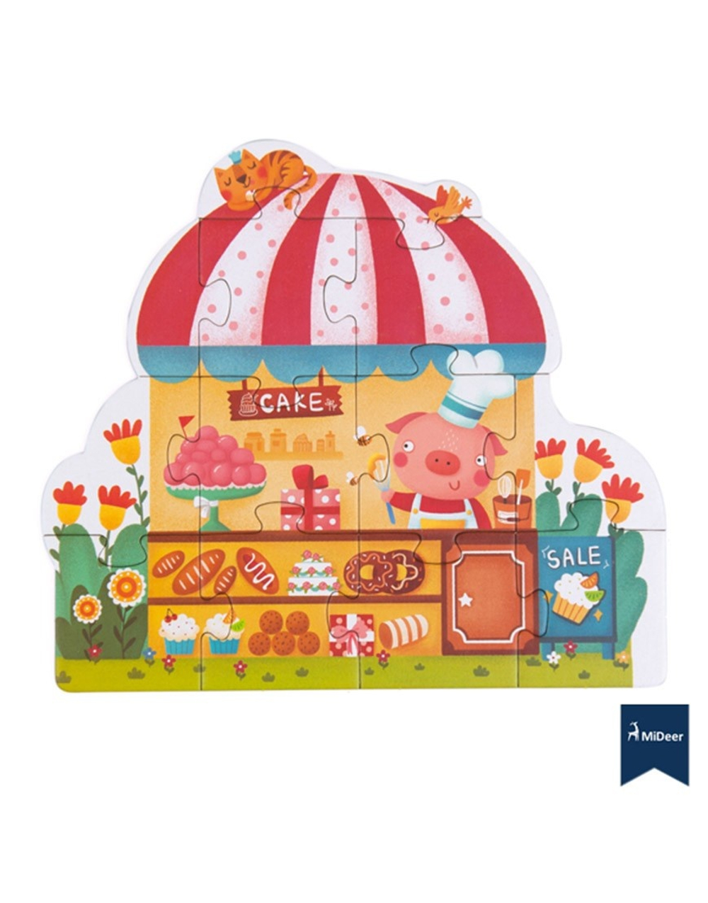 Пазл "Дом" Puzzle Lively Bazaar, 12 деталей