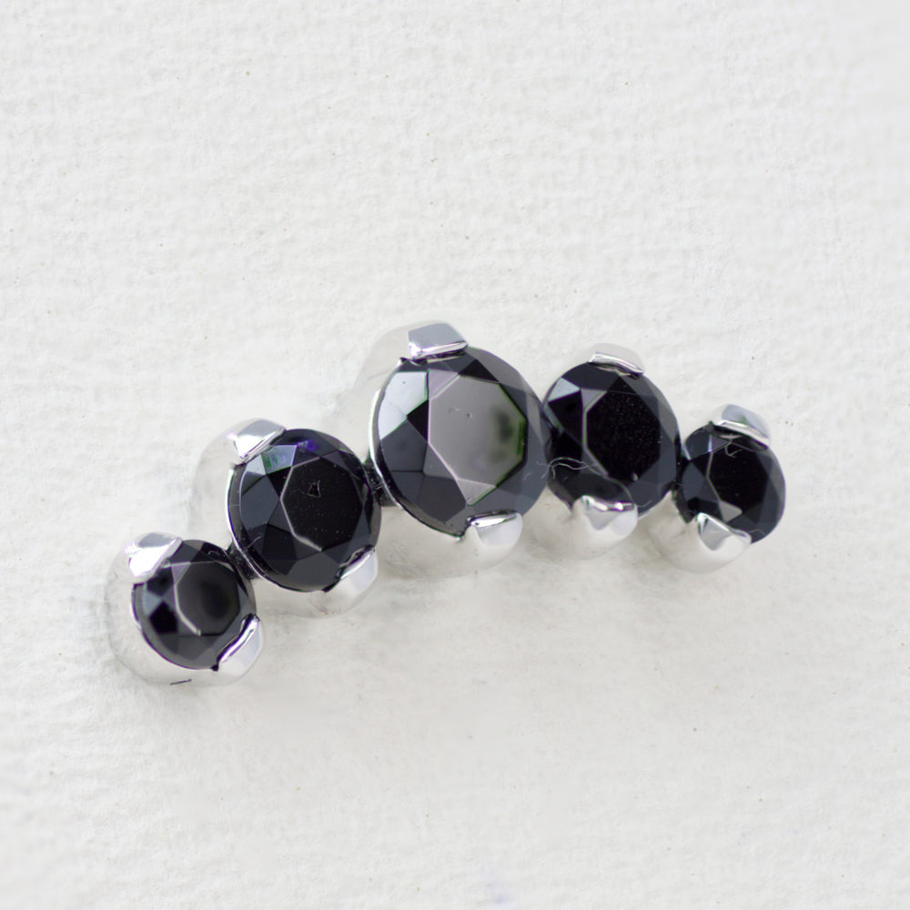 Prium tops with colored gems