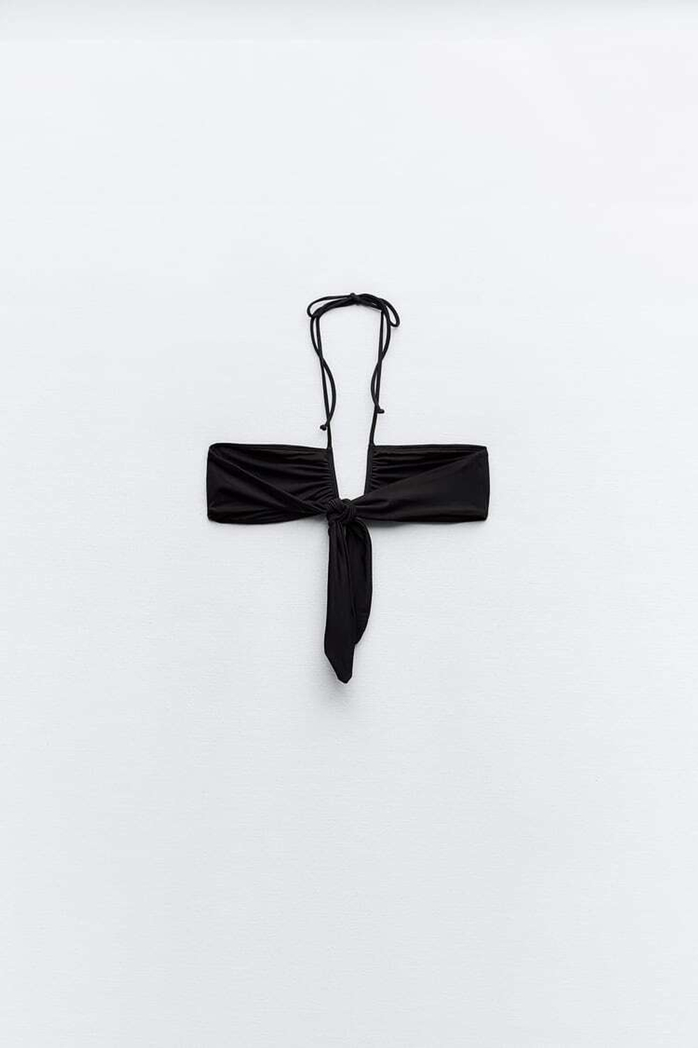 Top bandeau negro zara deals