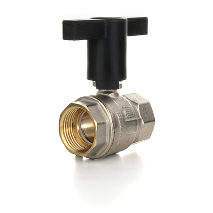 Кран шаровой 3/4" ВВ, высокая ручка из пластмассы