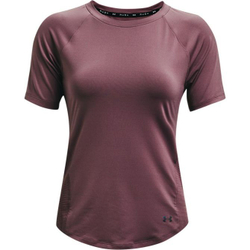Женская теннисная футболка Under Armour Women's UA Rush HeatGear Mesh Short Sleeve - Фиолетовый