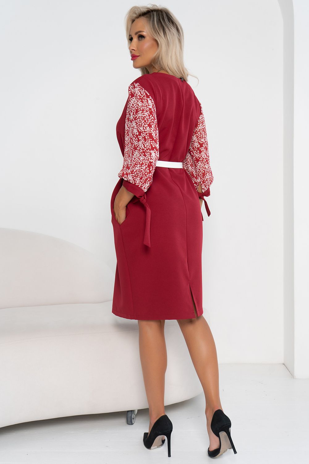 Платье Мия (марсала) Р11-1184 Nikol (Акция)