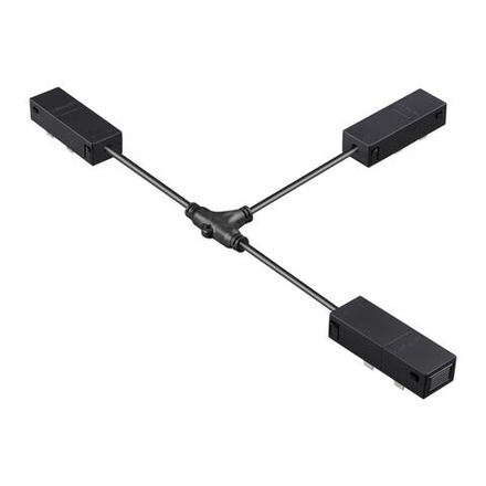 135314 PORT NT25 206 черный Гибкий токопроводящий соединитель "T" IP20 90-240V VECTOR