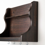 Настенный органайзер IKEA LEVLA (ЛЕВЛА), Темно-коричневый, 28x9x21 см