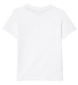 Футболка для мальчика теннисная Lacoste Boys Plain Cotton Jersey T-shirt - белый
