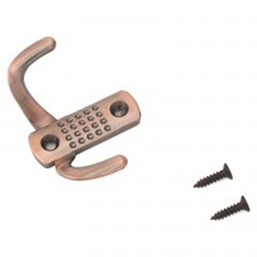 Крючок-вешалка СТАНДАРТ 212 B AC ст.медь (2крючка)  маленький / 10195