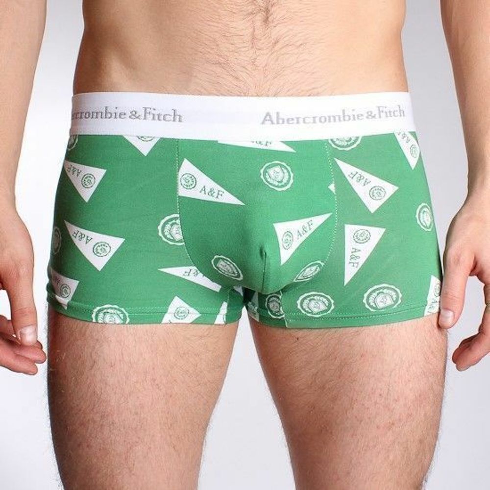 Мужские трусы боксеры зеленые Abercrombie&amp;Fitch Green Boxer AF0023