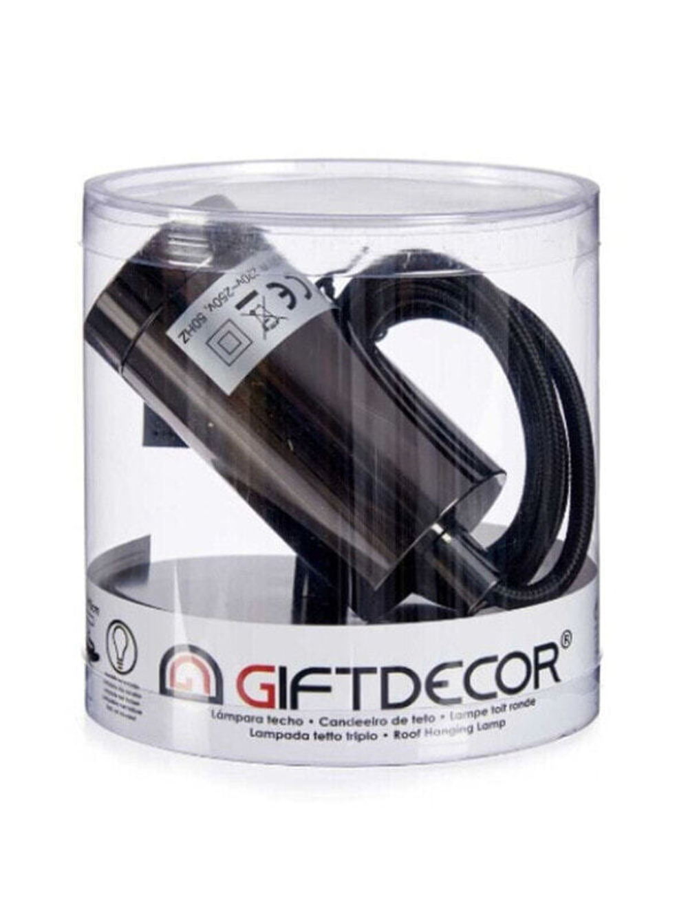 Потолочный светильник Gift Decor Чёрный 60 W (6 штук)