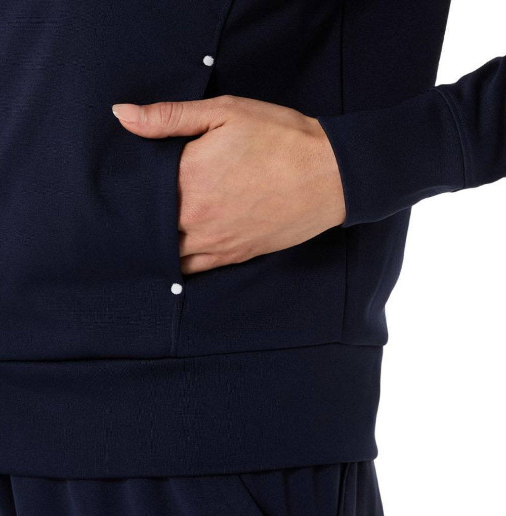 Женская Кофта теннисная Asics Court Warm-Up - небесный