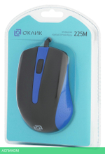 Мышь Oklick 225M Black/Blue (288233)