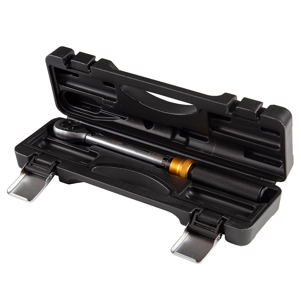 TOLSEN (TT19663) Динамометрический ключ 3/8", 10-60 Нм, для левой и правой резьбы, кейс