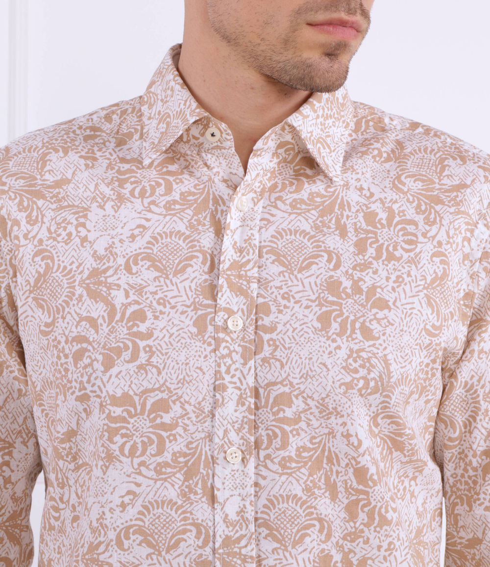 Льняная рубашка Hanson Joop! Jeans - бежевый(30036366)