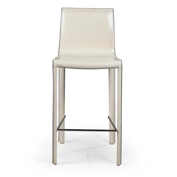 Полубарный стул Barrie 65 см бежевая кожа