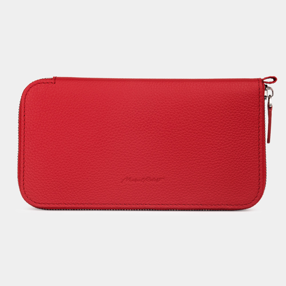 Кожаный кошелек Marquise красного цвета