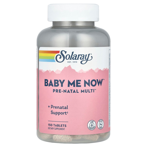 Solaray, Baby Me Now ™, Pre-Natal Multi ™, 150 таблеток