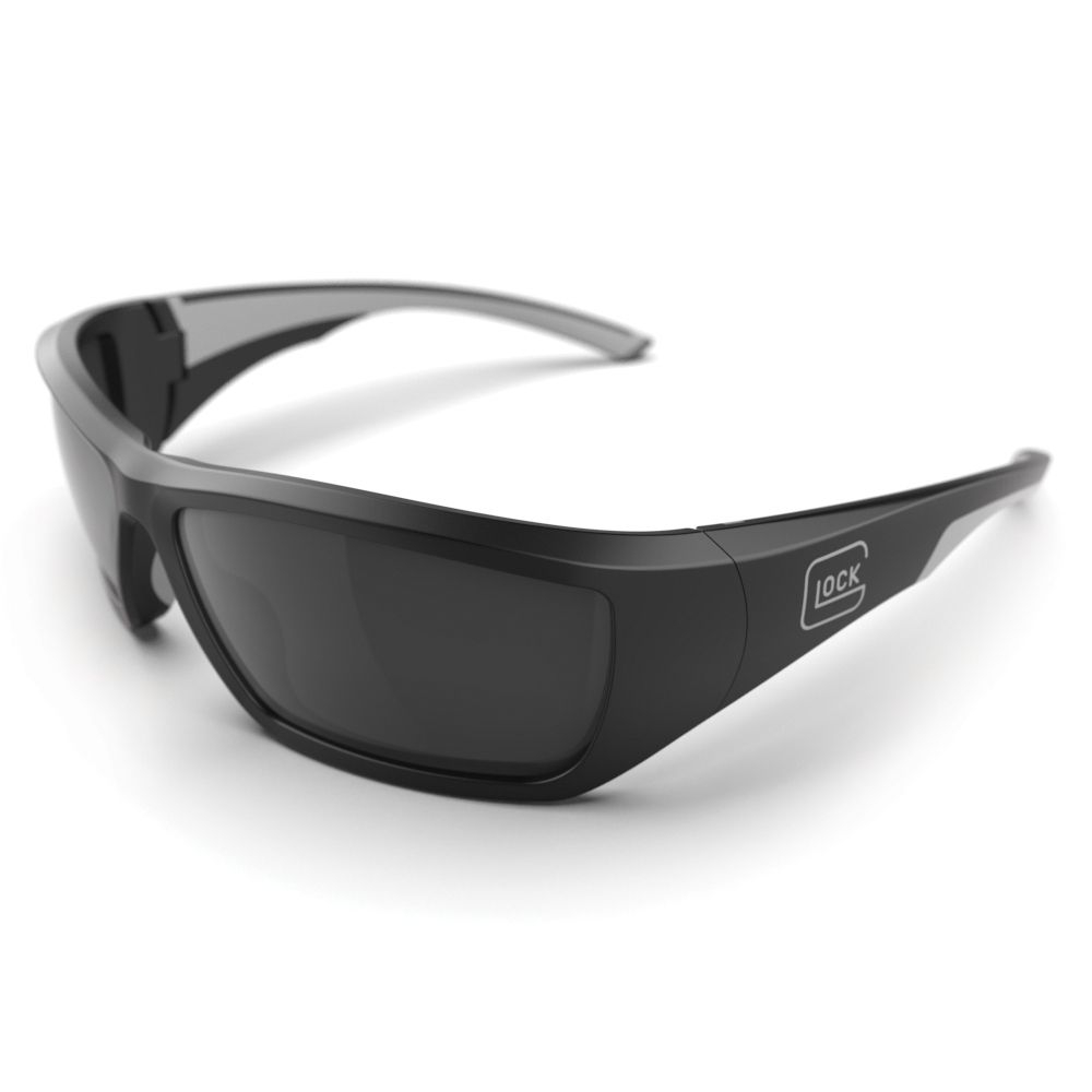 Очки стрелковые Glock Blue Line Tactical Glasses Silver Mirror Lens Black Frame