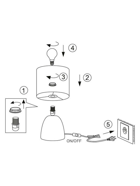 Настольная лампа Rivoli Nadine 7047-502 Б0057257
