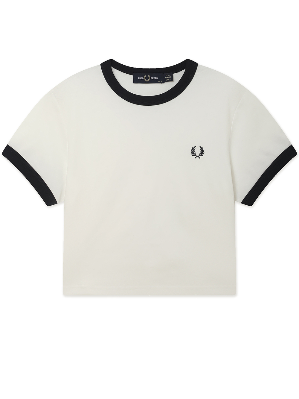 Женская Футболка Cropped Ringer