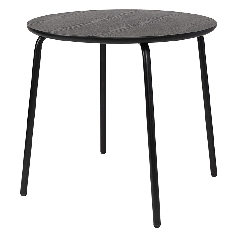 Стол обеденный round, D80 см, черный