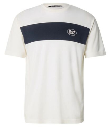 Мужская теннисная футболка EA7 Jersey - sugar swizzle