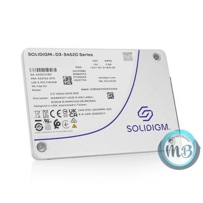 Твердотельный накопитель SSD 3840GB Solidigm D3-S4520 Series, 2.5", SATA III, [R/W - 550/510 MB/s] TBW 15300 OEM