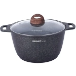 Кастрюля 6л «Granit ultra» (blue) со стеклянной крышкой кгг62а