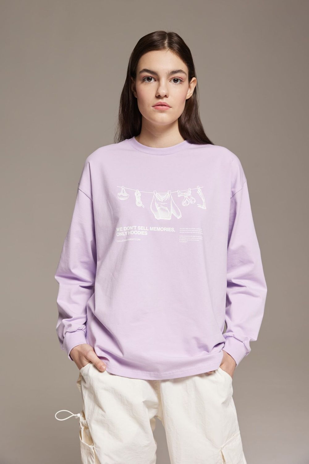 Лонгслив Called a Garment Climber Лавандовый