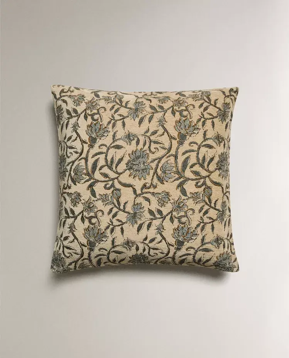 ZARA HOME НАВОЛОЧКА ДЛЯ ДЕКОРАТИВНОЙ ПОДУШКИ ИЗ СИНЕЛИ, СИНИЙ