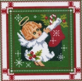 "Рождественский ангел"- 0657 канва с рисунком