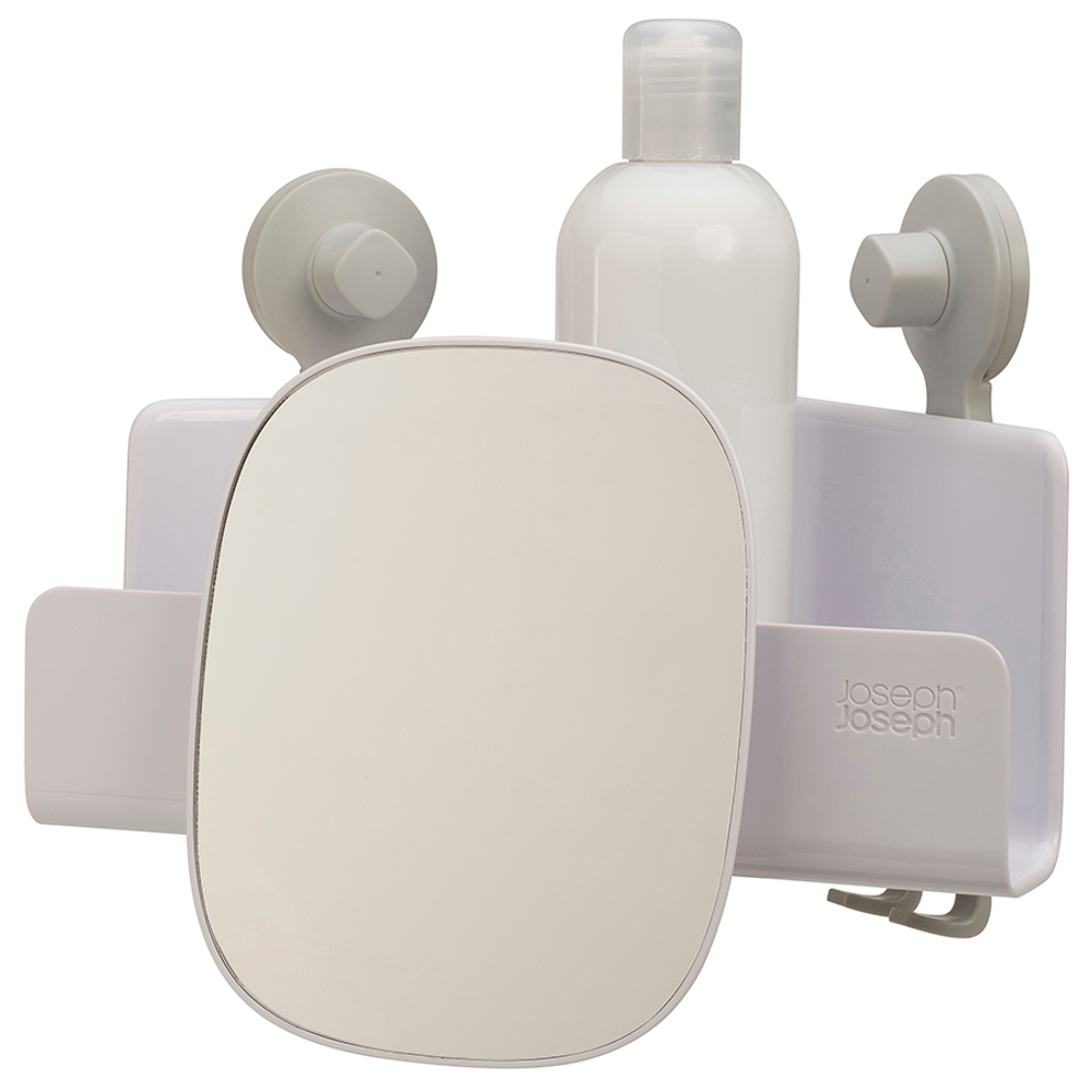 Органайзер для душа с зеркалом угловой easystore, белый