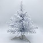 Ель новогодняя искусственная настольная "Snow White" 30 см, ПВХ, белая, ЗОЛОТАЯ СКАЗКА, 591708